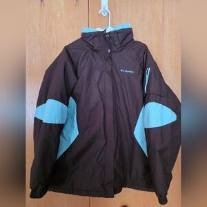 Columbia Brown and Teal Blue Jacket